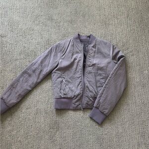 Lululemon Purple Bomber Jacket (Reversible) size 4
